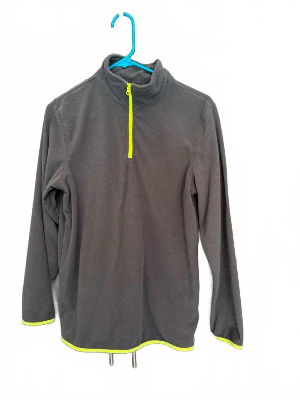 Xersion Women's XL Gray Polyester Fleece Pullover with Neon Trim